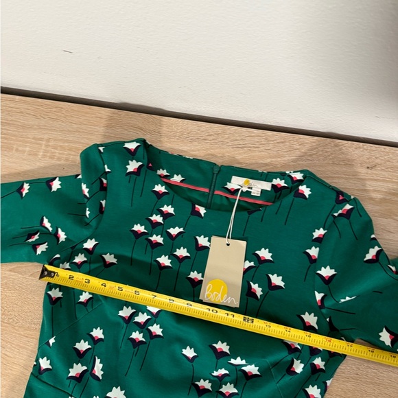 Boden Leonie Ponte Midi Dress in Forest Green floral Women’s Sz 8 NWT - Picture 6 of 8